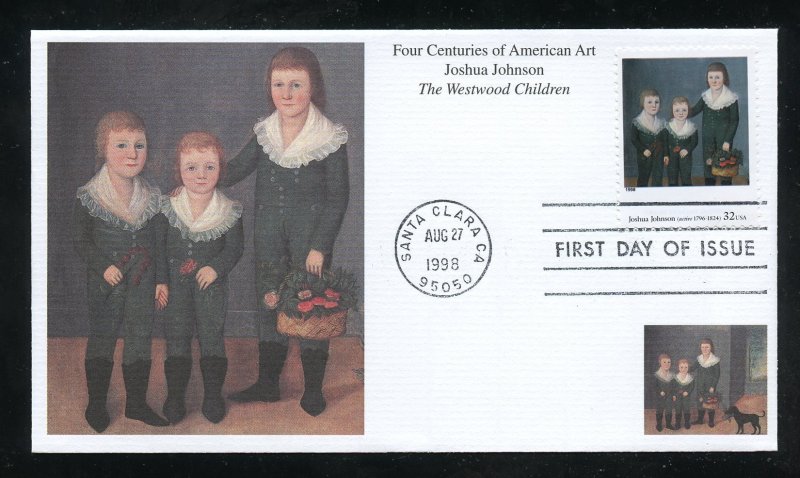 US 3236h American Art - The Westwood children UA Mystic cachet FDC