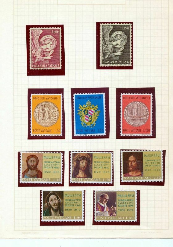 VATICAN 1960s/70s Religion Art MNH MH Collection(Apx 90+Items)(Top 709)