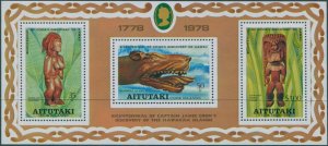 Aitutaki 1978 SG251 Discovery of Hawaii MS MNH