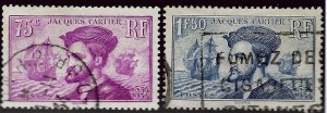 France SCV#296-297 Used VF...Fine Stamps!