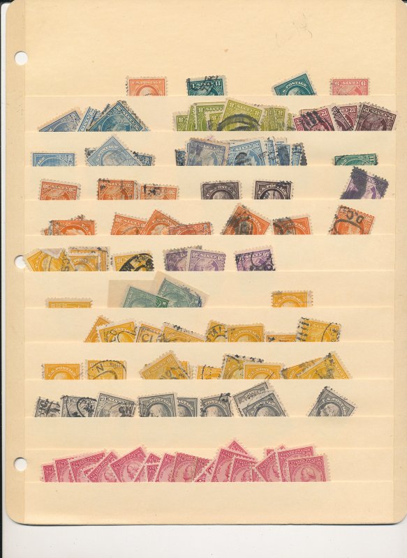 United States Used Stamps Stock Page Group of aprox 100 Stamps