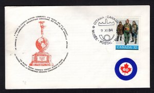 Canada 1984 RAF McKee Trophy #A8402 Ottawa (cover 1)