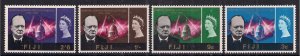 Fiji 1965 QE2 Set Churchill Comms MM SG 345 - 348 ( 1122 )