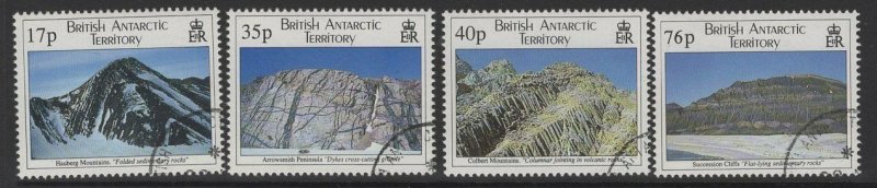 BRITISH ANTARCTIC TERR. SG256/9 1995 GEOLOGICAL STRUCTURES FINE USED 