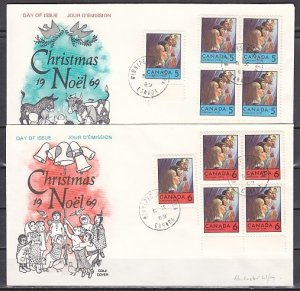 Canada, Scott cat. 502-503. Christmas issue. 2 First day covers. ^