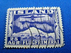 ICELAND  1934  -  SCOTT # C17  -  USED                    (Hi6)