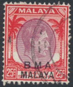 Straits Settlements  OPT BMA Malaya  SC# 266  Used  see details & scans