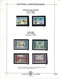 1986 Boy Scout Trinidad & Tobago Thailand 75th anniversary Scouter album