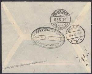 Paraguay 1932 Graf Zeppelin 2nd SAF South America Flight Mi238F Germany C 106990