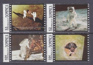 1989 Dominica 1233-1236 20 years of Apollo 11 moon landing 7,50 €