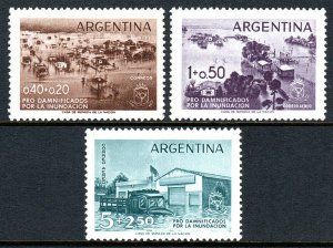 Argentina B17,CB13-CB14, MNH. Flood victims in the Buenos Aires district, 1958