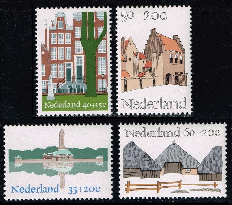 Netherlands #B509-B512 Architecture Set of 4; MNH (2.85)