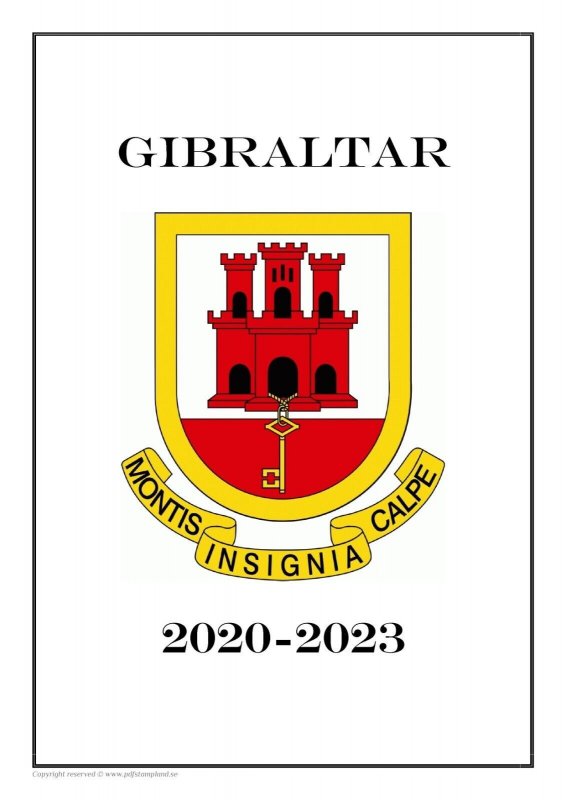 Gibraltar 2020-2023 Updates  PDF (DIGITAL)  STAMP ALBUM PAGES 