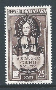 Trieste Zone A #168 NH Corelli Birth Anniv. Issue Ovptd. A.M.G./F.T.T.