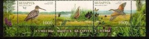 Belarus Sc 625 MNH Strip of 2007- Birds-Joint issue - C-FH02