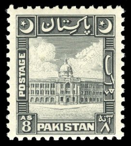 Pakistan 1949 KGVI 8a black MLH. SG 49. Sc 52.