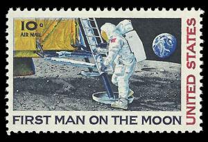 # C76 MINT NEVER HINGED MOON LANDING P.S.E. GRADE 90 CERT...
