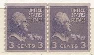 Scott #842 MNH Thomas Jefferson Coil Pr.