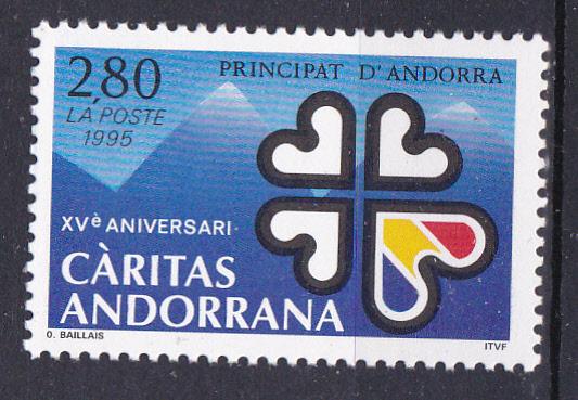 Andorra-French 450 MNH 1995 Caritas in Andorra Anniv.