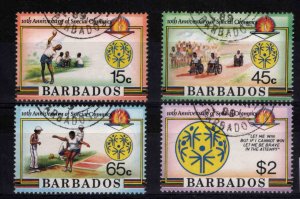 Barbados Scott 697-700 Used CTO Special  Olympic set