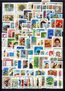 Iran 102 MNH values/1980-95