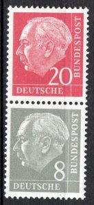 Germany Bund Scott # 710, 707, mint nh, se-tenant, S51X