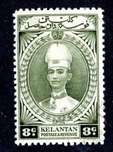 1937 Kelantan  Sc# 34 used cv $0.25 ( 7999 BCXX )