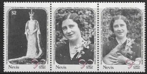 NEVIS SG555/7 1990 QUEEN MOTHER 90th BIRTHDAY MNH