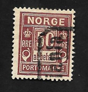 Norway 1899 - U - Scott #J6