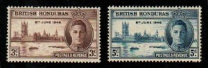 British Honduras #127-128  Mint  Scott $0.50