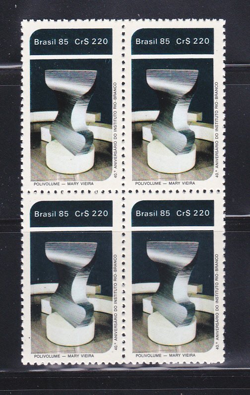 Brazil 1982 Block Of 4 Set MNH Art