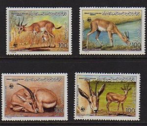 Libya 1987 Sc 1325-1328 WWF set MNH