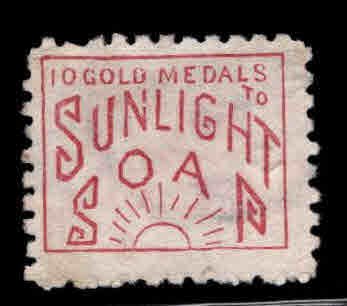 New Zealand Scott 61 Used Sunlight Soap Ad stamp