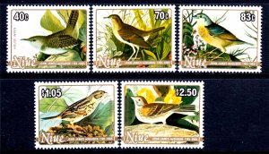 Niue 1985 Audubon Birds Complete Mint MNH Set SC 466-470