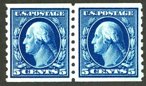 U.S. #396 MINT PAIR OG LH