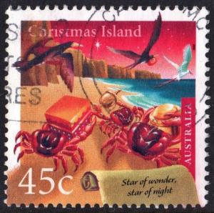 Christmas Island: SC#429 45¢ Crabs (2000) Used