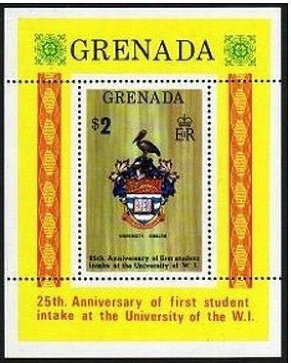 Grenada 542-546,MNH. Michel 569-572,Bl.73. University of West Indies,25,1974.