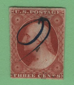 $US Sc#10 used, F+, pen cancel, Cv. $65