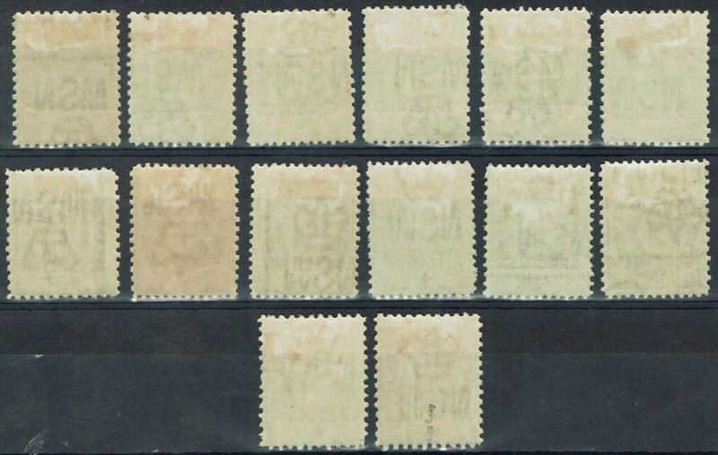 AUSTRALIA 1902 POSTAGE DUE SPECIMEN SET WMK CROWN/NSW 