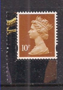 GB 2021 QE2 10p Orange Umm Machin SG U3074 M13L MPIL Ex DY42 Jubilee ( K1337)