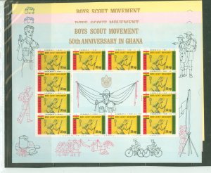 Ghana #308-310 Mint (NH) Multiple (Scouts)