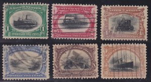 US 294-299 Pan-American Used Complete Set F-VF SCV $119