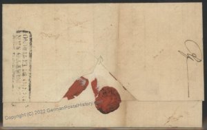 Italy 1837 Livorno St Rocco Leghorn Napoli Sea Mail Disinfected Cholera P 107104