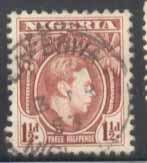 Nigeria ~ #55 ~ George VI ~ Used