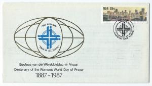 South Africa, 1987 Centenary of The Women's World Day of Prayer Cover