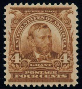 US Scott #303 Mint, XF, Light Hinge