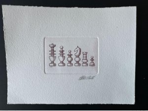 Belgium 1995 COB 2593 Artist's Proof FDC Chess Schach Xadres Red-