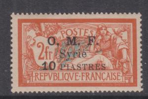 SYRIA, 1921 (October) 10pi. on 2f. Orange & Blue Green, lhm.