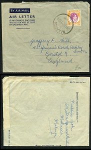 Malacca 25c on Cover