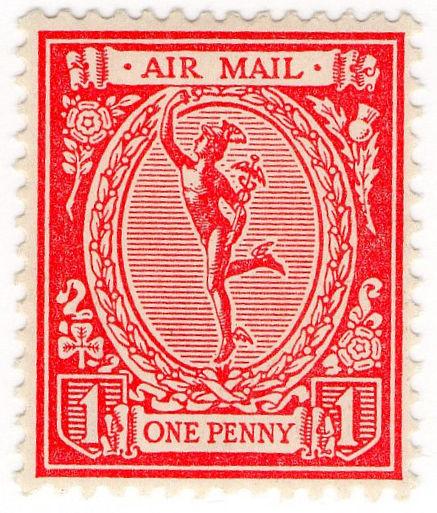 (I.B) George V Cinderella : Mercury Air Mail Essay 1d